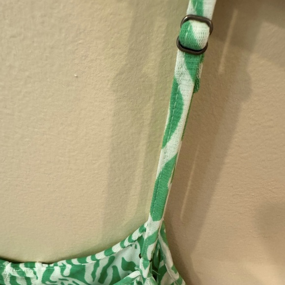 DVF x Target Green Mini Dress Strappy Mesh Sea Twig Size Large NWT - Picture 7 of 9
